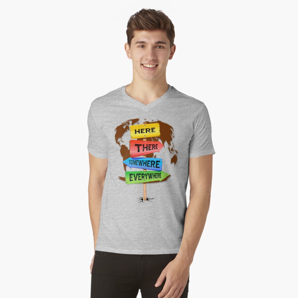 Item preview, V-Neck T-Shirt designed and sold by BluedarkArt.