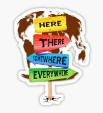 Directions Panels Wanderlust Sticker