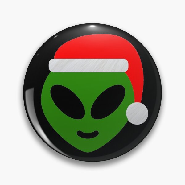 Item preview, green santa alien emoji designed and sold by Gossip Rag.