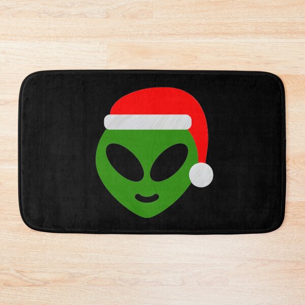 Item preview, green santa alien emoji designed and sold by Gossip Rag.