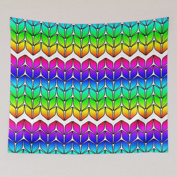 Item preview, Stockinette Knit Stitch Rainbow designed and sold by Kristin Omdahl.