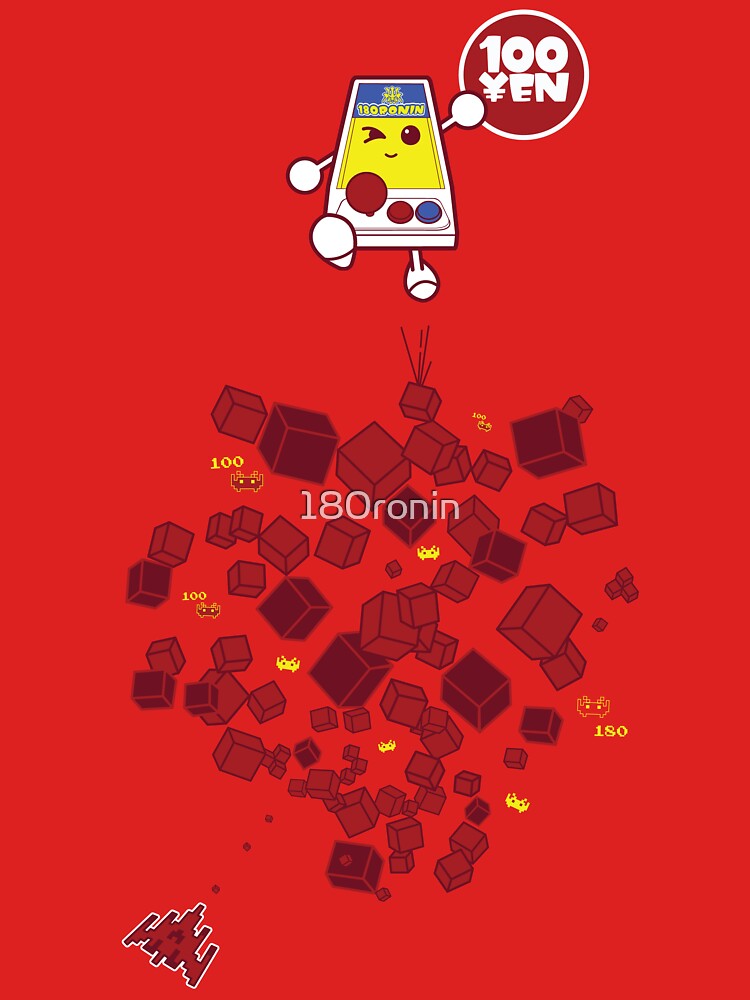 Thumbnail 7 of 7, Essential T-Shirt, 100 YEN: ARCADE TIME! designed and sold by 180ronin.