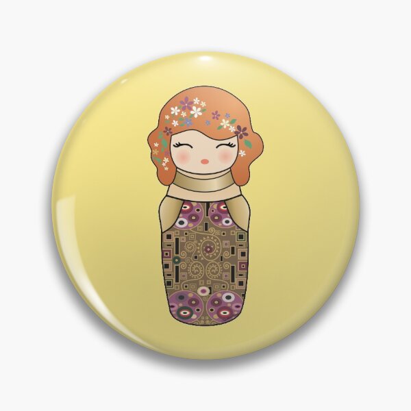 Item preview, Kokeshi cute Klimt girl designed and sold by Pendientera.