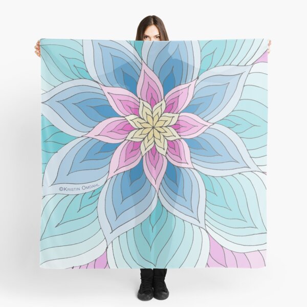 Monroe Pink Blue Scarf