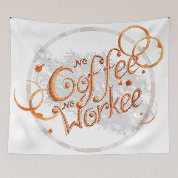 Item preview, No Coffee No Workee designed and sold by FlixyDoodles.