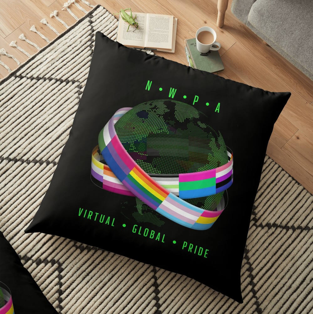 NWPA Global Virtual Pride Floor Pillow