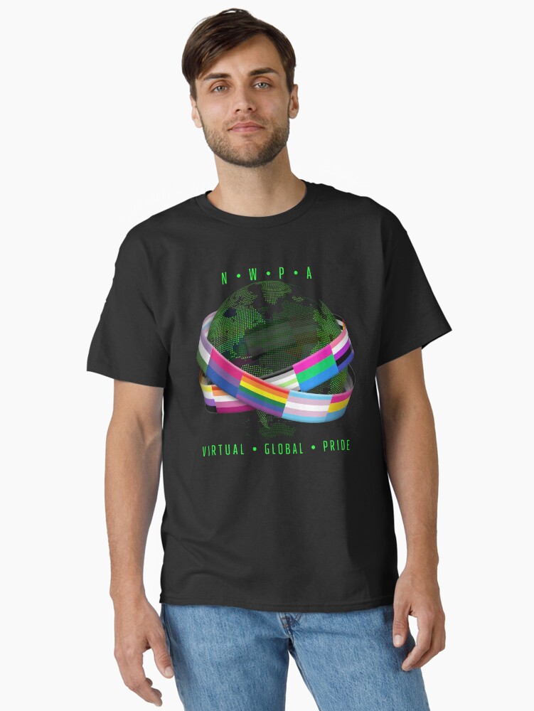 Thumbnail 1 of 7, Classic T-Shirt, NWPA Global Virtual Pride designed and sold by valador.