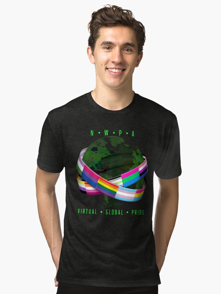 Tri-blend T-Shirt, NWPA Global Virtual Pride designed and sold by Patrick Hiller