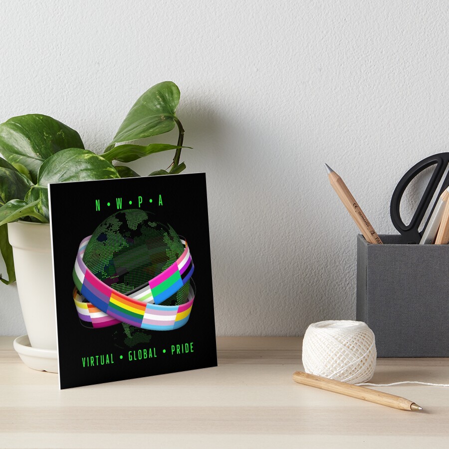 NWPA Global Virtual Pride Art Board Print