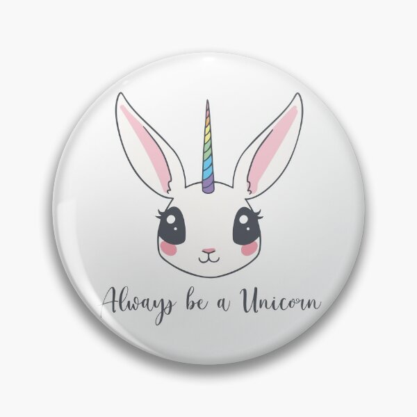 Item preview, Bunnycorn Cute Kawaii with quote "Always be a Unicorn" designed and sold by TamGustam.