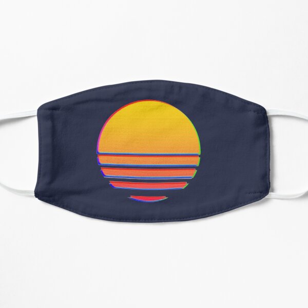 Outrun Retro Sun Flat Mask