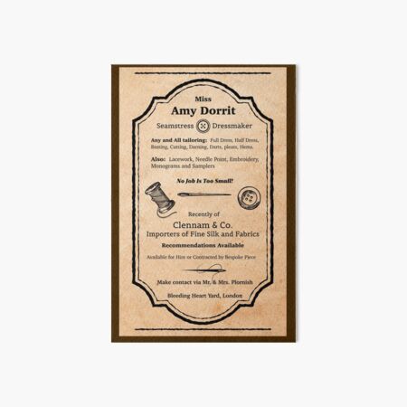 Little Dorrit by Charles Dickens Art Board Print