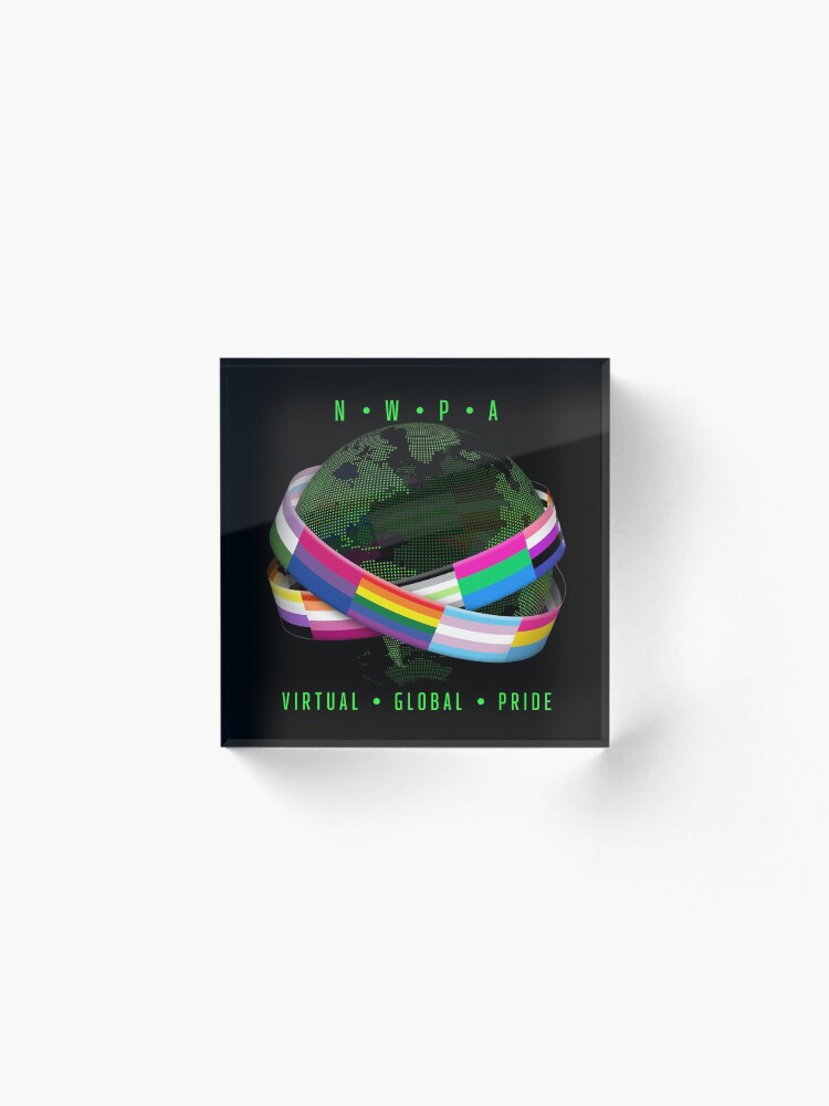 Alternate view of NWPA Global Virtual Pride Acrylic Block