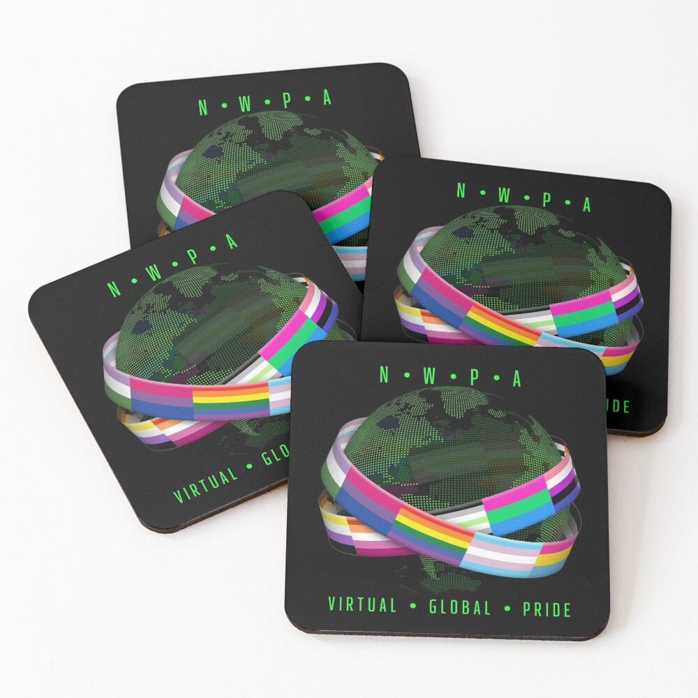 NWPA Global Virtual Pride Coasters (Set of 4)