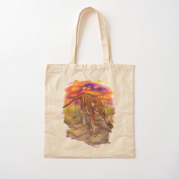Tazzy Tiger Cotton Tote Bag