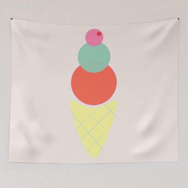 Item preview, Cono de helado rosa designed and sold by Brushedinbold.
