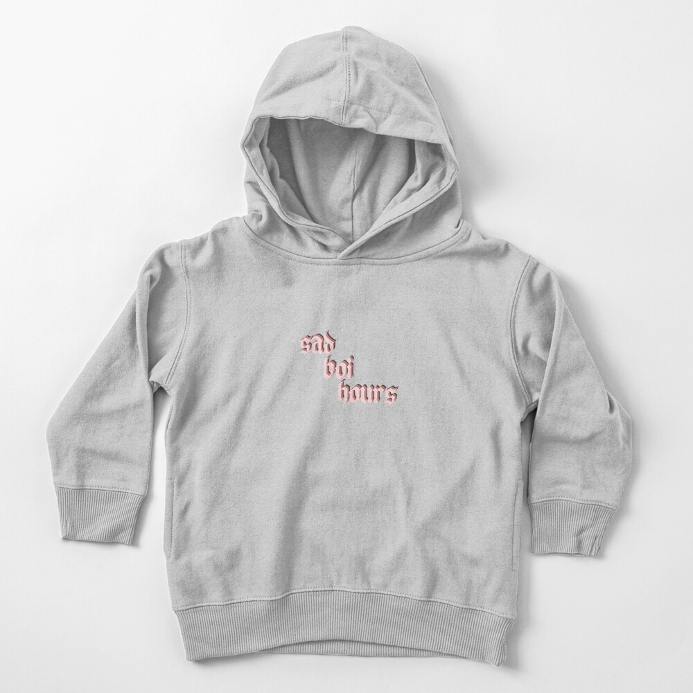 sad boi hour hoodie white