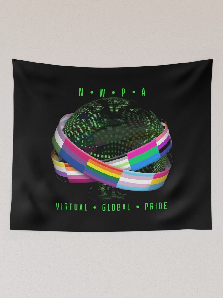 Alternate view of NWPA Global Virtual Pride Tapestry