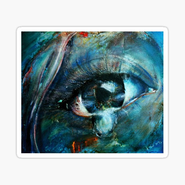 burning eye drops Sticker
