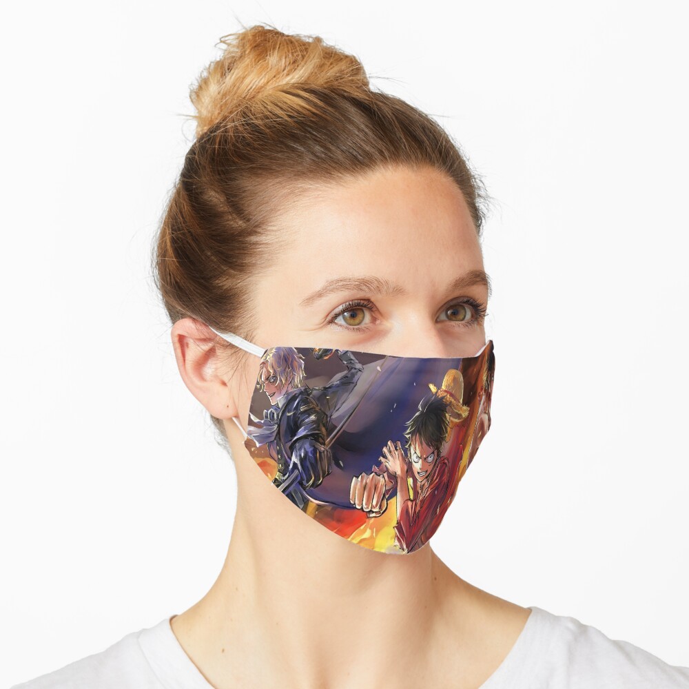 Download "Anime One Piece Face Mask" Mask by aventi24 | Redbubble