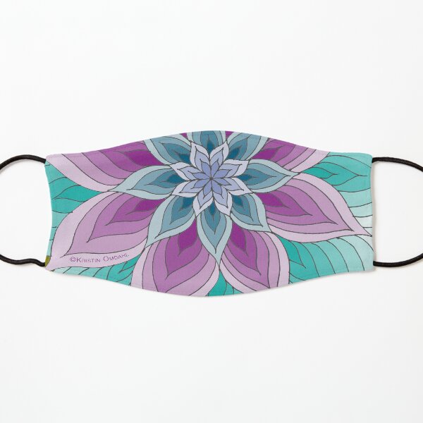 Monroe Purple Teal Olive Kids Mask