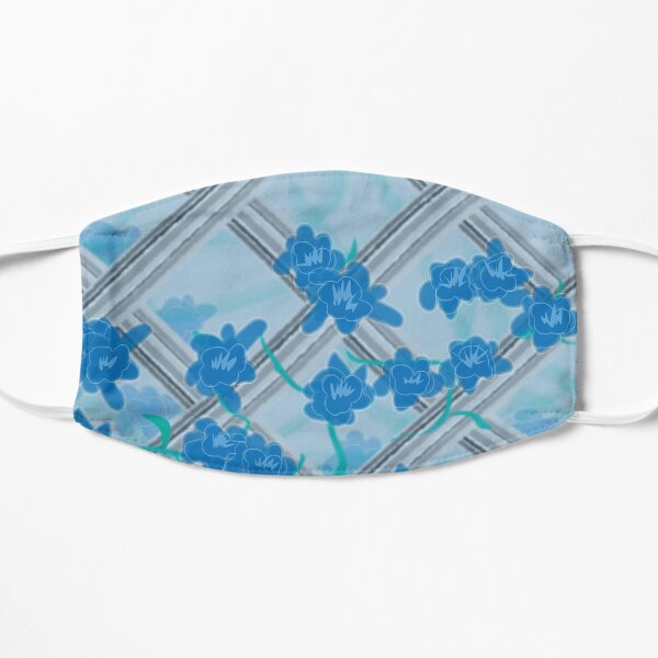 Blue flowers Mask
