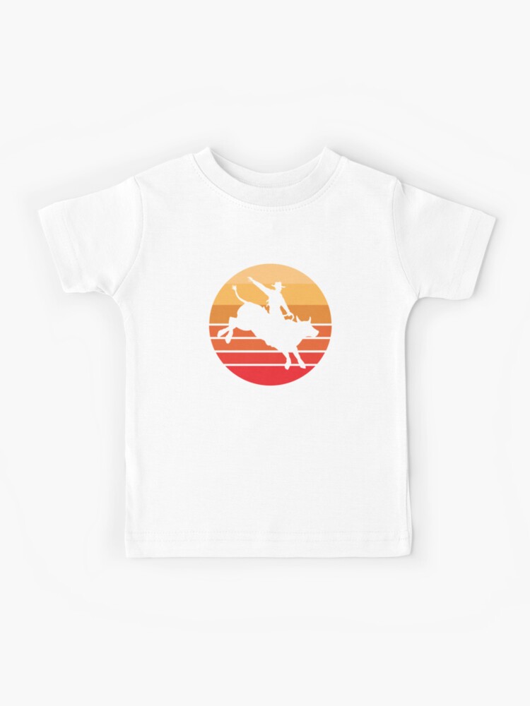 Vintage Rodeo Tshirt Bull Riding Sunset