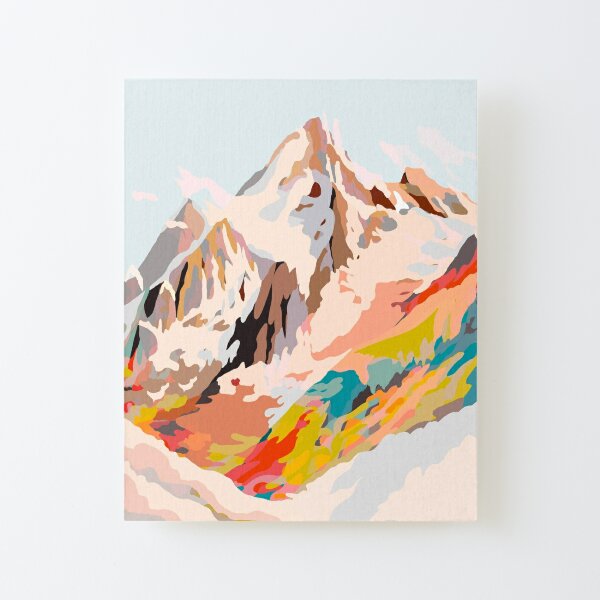 glass mountains Canvas Mounted Print