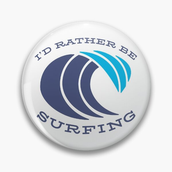 Item preview, Surf Life Quote I'd Rather Be Surfing Wave Surfer Love Beach design designed and sold by CreatedByHeidi.