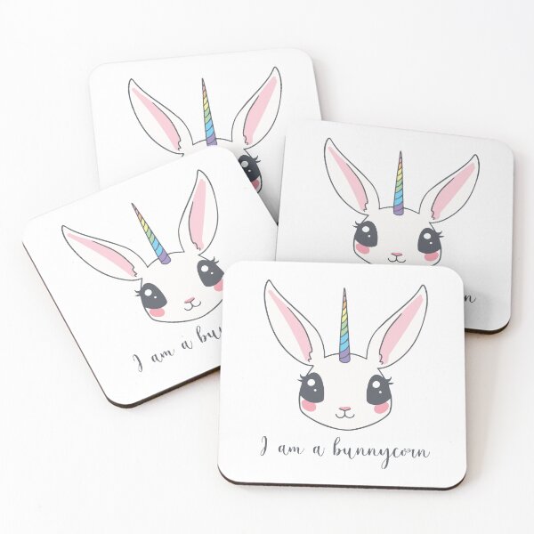Item preview, Bunnycorn Cute Kawaii with quote "I am a Bunnynicorn" designed and sold by TamGustam.