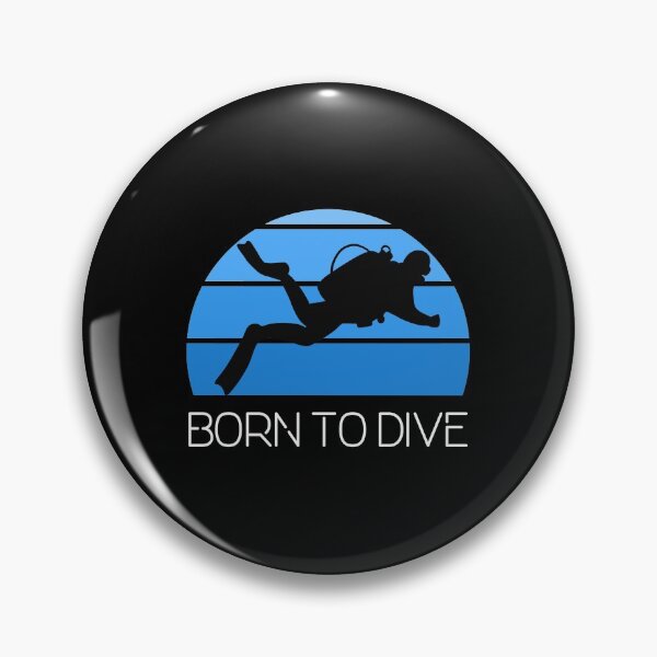 Item preview, Scuba Diving Blue Ocean Diver Silhouette Diving Born Dive Premium design designed and sold by CreatedByHeidi.
