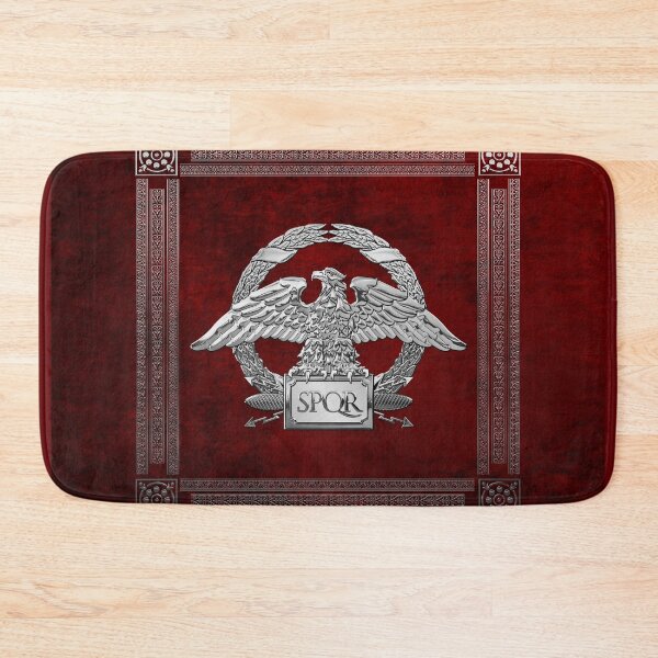 Item preview, Roman Empire - Silver Roman Imperial Eagle over Red Velvet designed and sold by Serge Averbukh Art Studio.