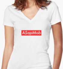 A$AP Mob (Supreme) Women's Fitted V-Neck T-Shirt