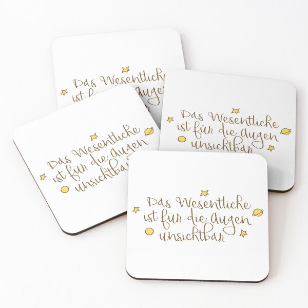Das Wesentliche ist für die Augen unsichtbar Coasters (Set of 4)