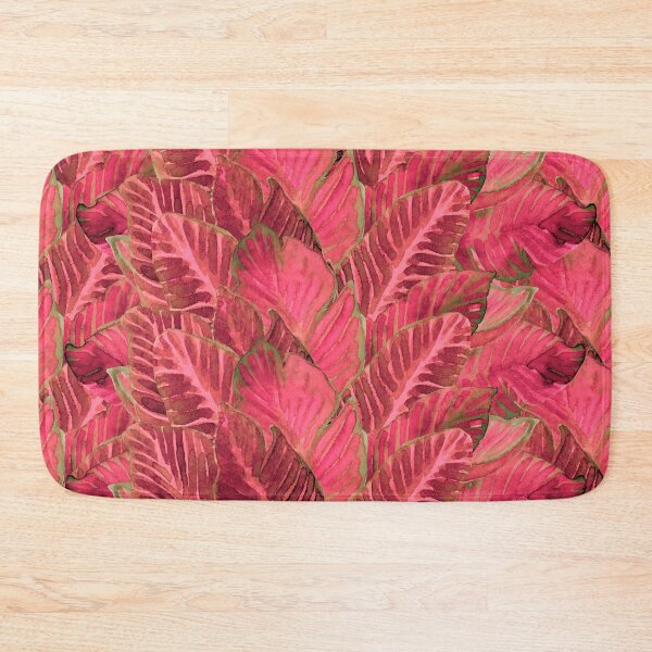 Item preview, red tropical jungle wall designed and sold by AnnaBaldon.
