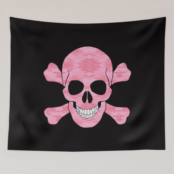 Item preview, Pink Camouflage Skull And Crossbones designed and sold by Atteestude.