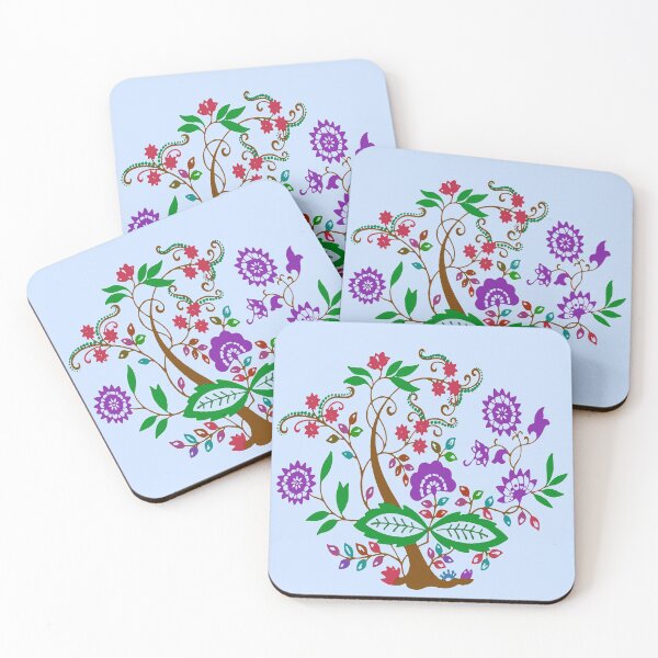 Item preview, Colourful Floral Tree Design designed and sold by Mad Monkey Shop.