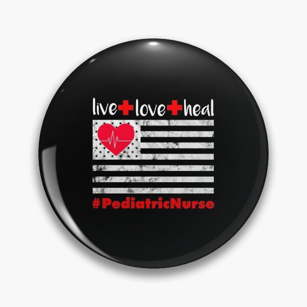 Item preview, Nurse Flag design Love Heal Pediatric American Peds Nursing designed and sold by CreatedByHeidi.