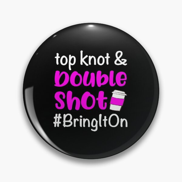 Item preview, Mom Quote Top Knot Double Shot Coffee Lover Funny Caffeine  designed and sold by CreatedByHeidi.