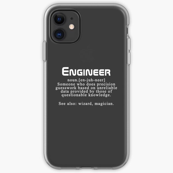 Meaning of the word "engineer" iPhone Soft Case