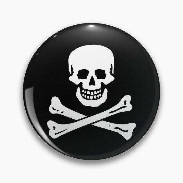Item preview, Skull and Bones Pirate Flag Jolly Roger Graphic designed and sold by SpookshowDesign.