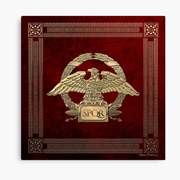 Item preview, Roman Empire - Gold Roman Imperial Eagle over Red Velvet designed and sold by Serge Averbukh Art Studio.