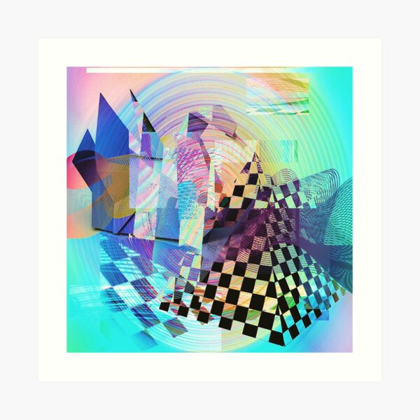 Mega Rad (Glitched) Art Print