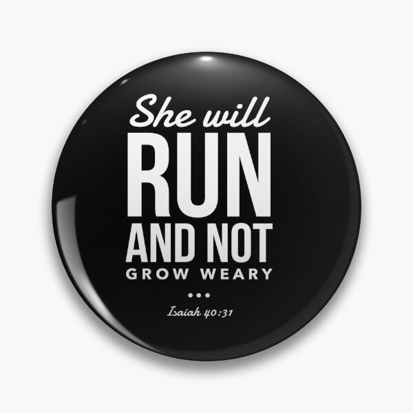 Item preview, Christian design Bible Verse Run Not Grow Weary designed and sold by CreatedByHeidi.