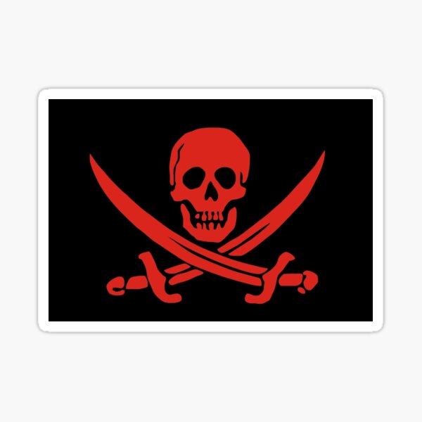 Jack Rogers Stickers Redbubble - roblox pirate flag decal ids