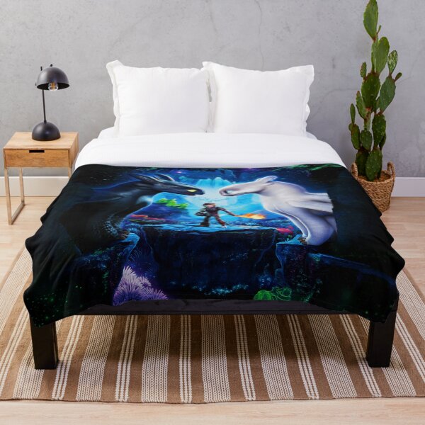 How to train Your Dragon The Hidden World Oil Base Throw Blanket