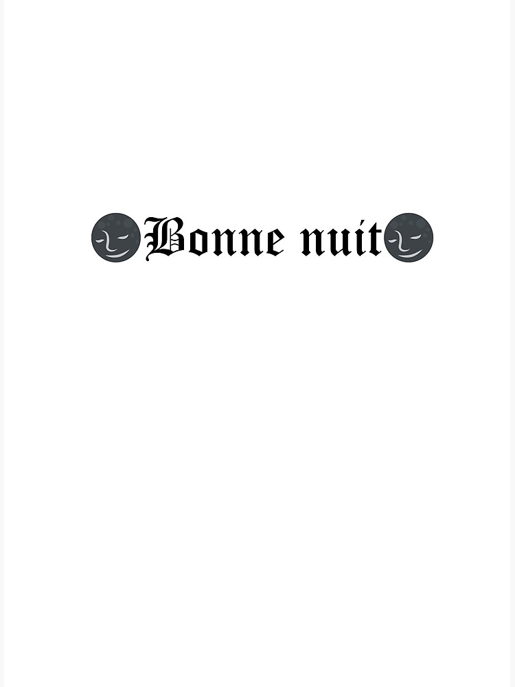 Discover Bonne nuit Premium Matte Vertical Poster