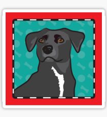 Mixed Breed Cartoon Sticker