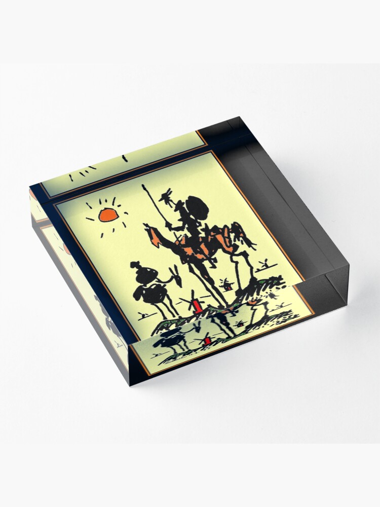 Alternate view of DON QUIXOTE : Vintage 1955 Picasso Painting Print Acrylic Block