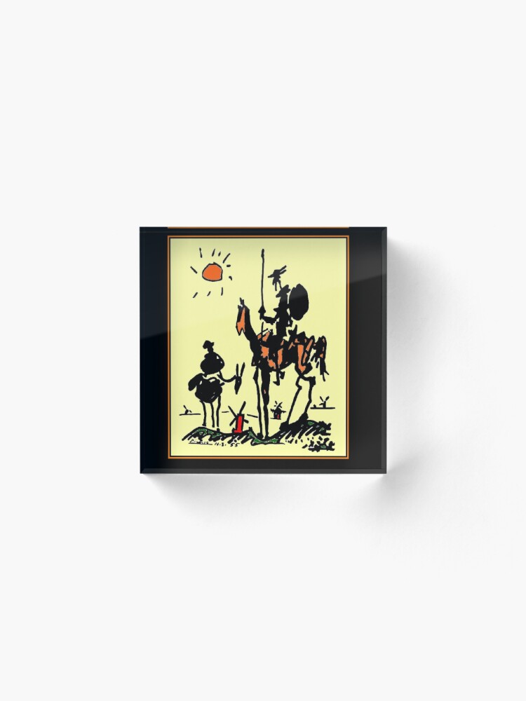 Alternate view of DON QUIXOTE : Vintage 1955 Picasso Painting Print Acrylic Block